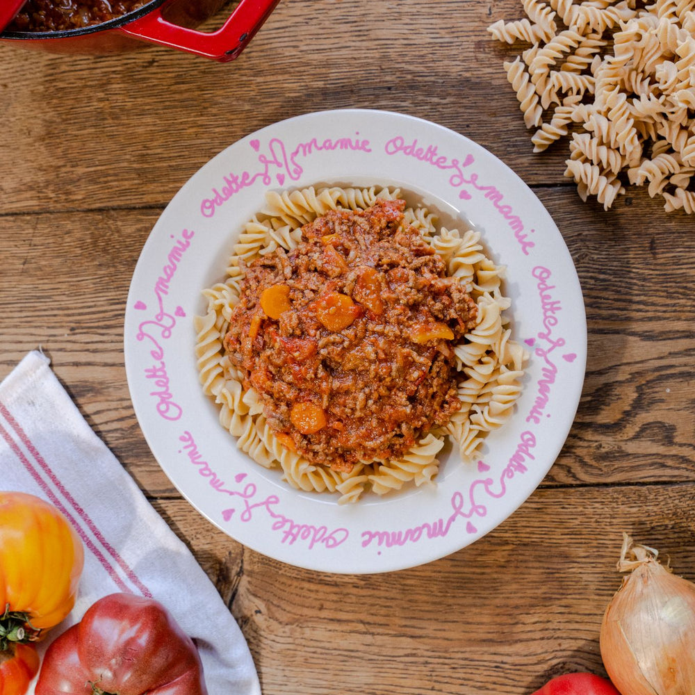 Les fusilli de Mamie Odette à la bolognaise